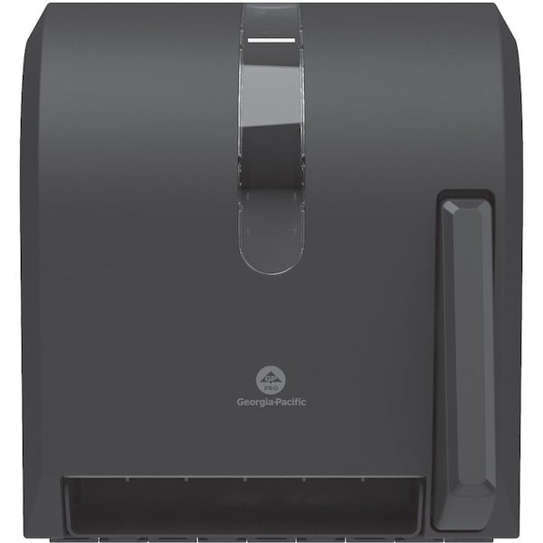 Georgia-Pacific Towel Dispenser, Push Paddle, 12-3/4 in x10-1/2 in x14-1/4 in, Black GPC54338A - main
